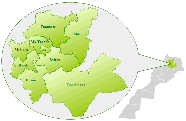 Carte de la Région